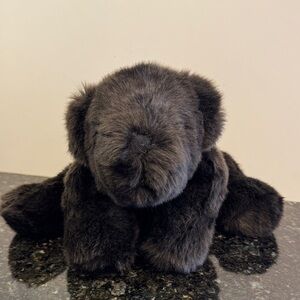 Pottery Barn Andrew Dark Brown Bear Plush Floppy Stuffed Animal 11” Soft Snuggly